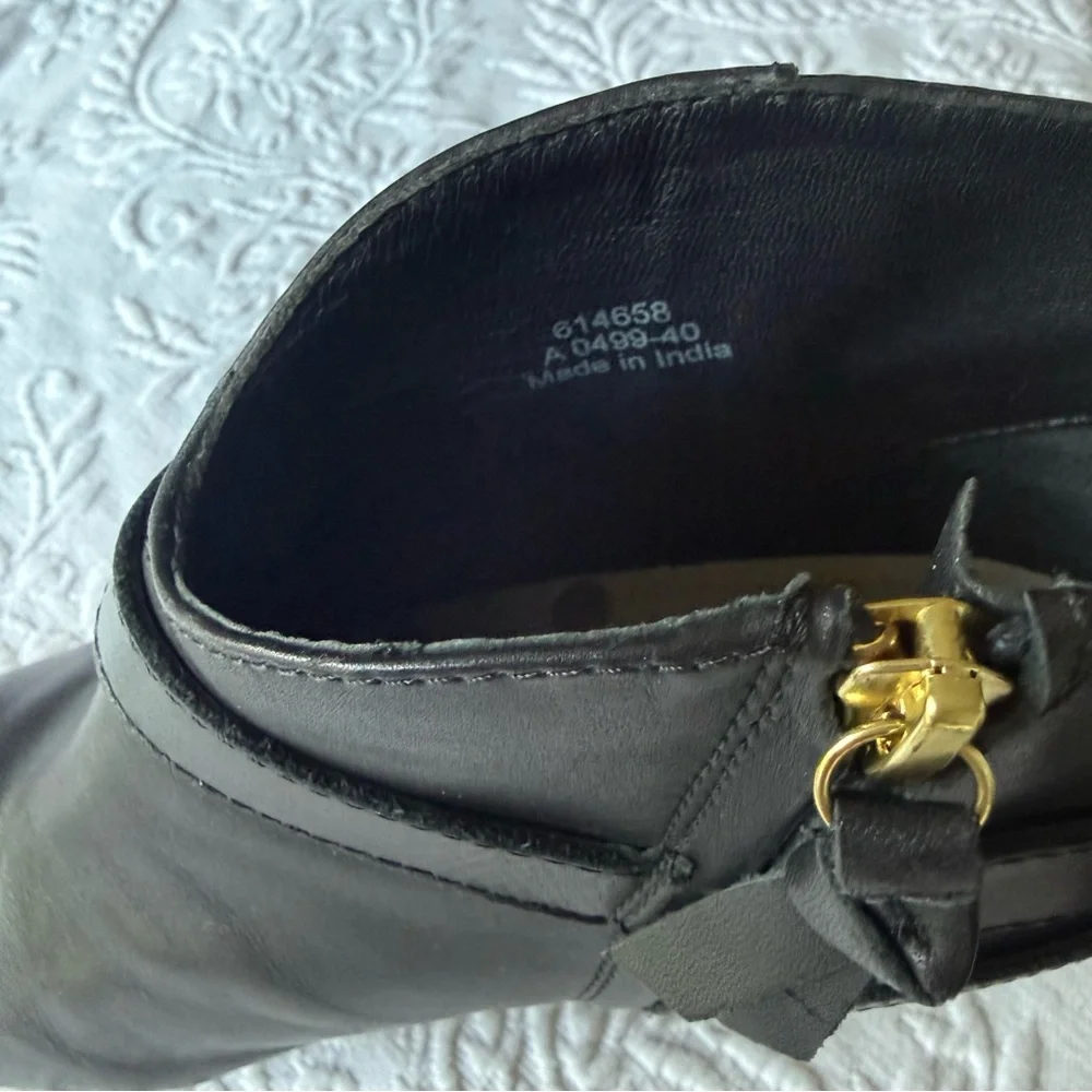 Boden black leather